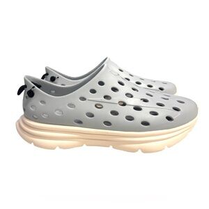 Kane Revive Active Recovery Gray Perforated Slip-On Shoes/Clogs Size 8
